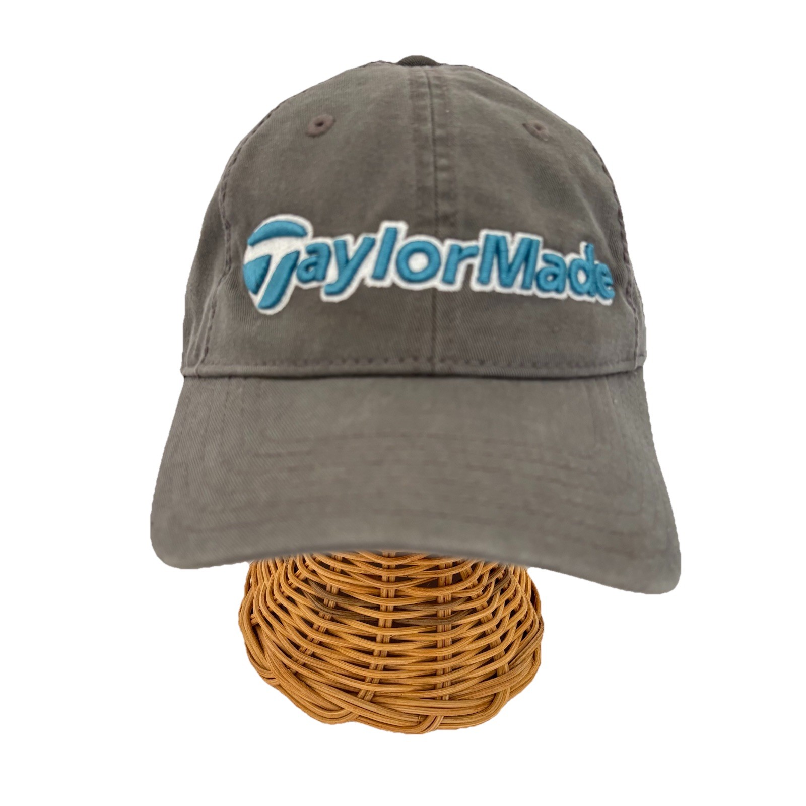 Taylormade Hat Gray Blue Tmax Gear Cotton Adjustable Strap Cap