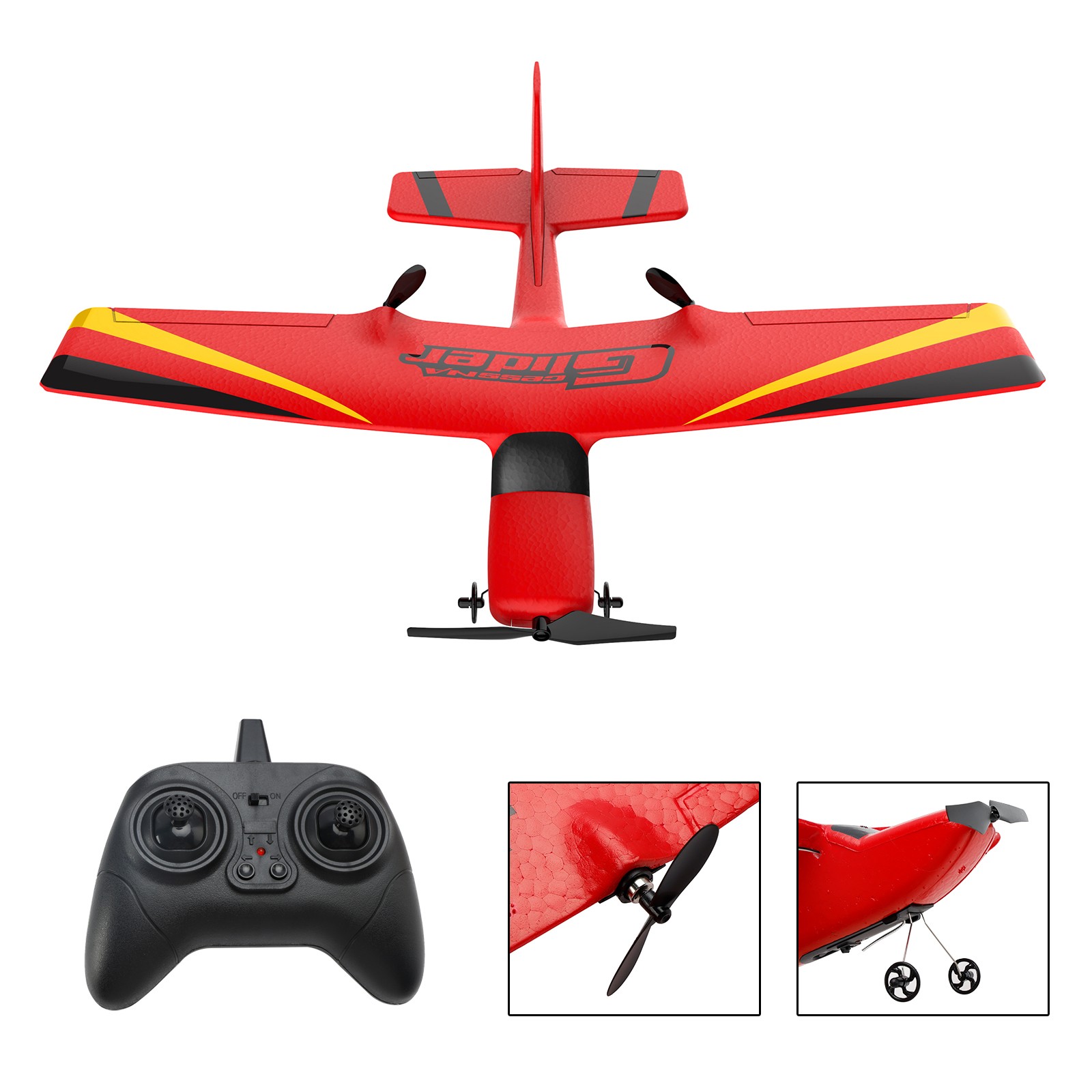 🛩️Z50 2 Channels Indoor Airplane Aircraft Remote Control Plane With 2Batteries