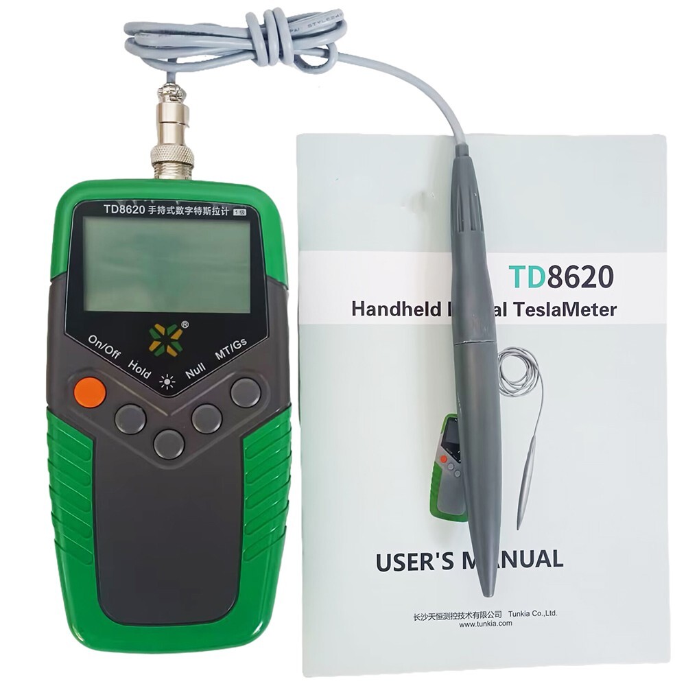 Tesla Meter Fluxmeter Surface Magnetic Field Tester with 2% Accuracy Gauss Meter