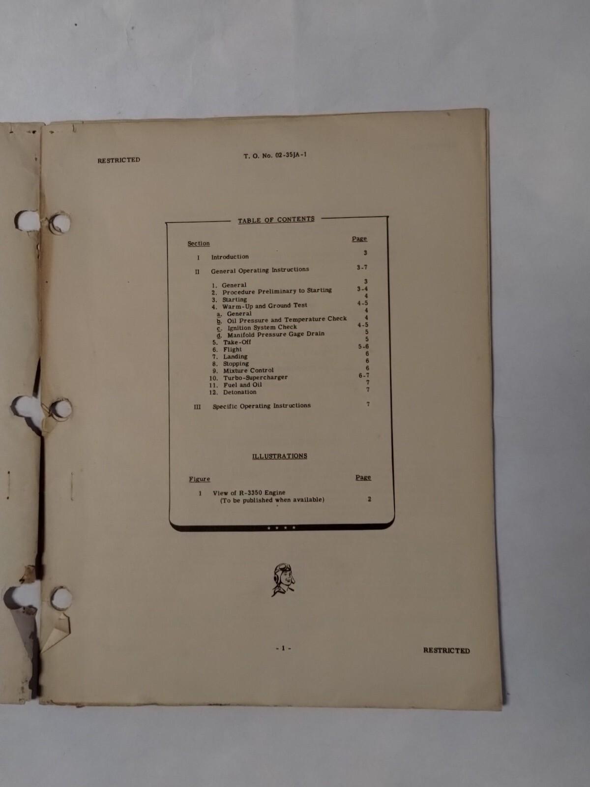 Wright Aircraft Engine & Associated Models R-3350-13, 21,23 Operation Instruct.