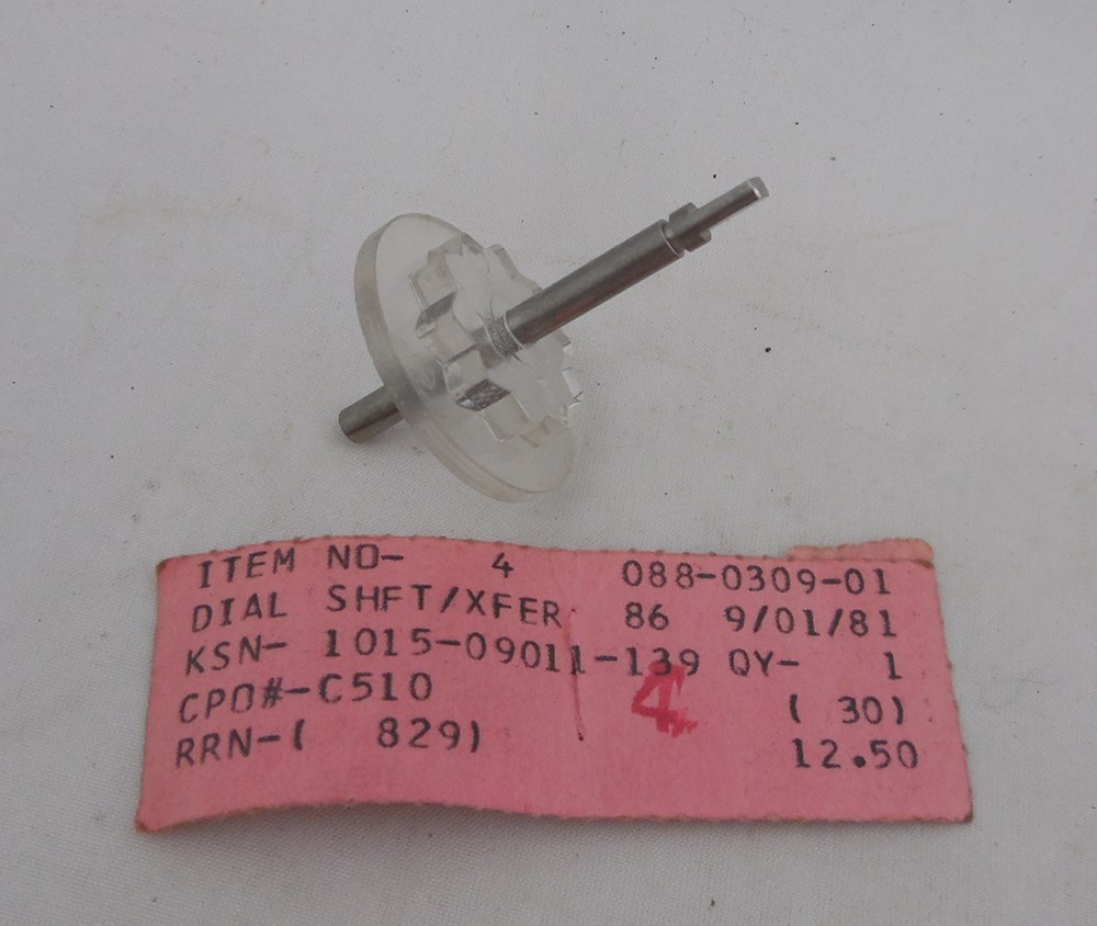 Cessna Dial Shaft & Transfer 088-0309-01