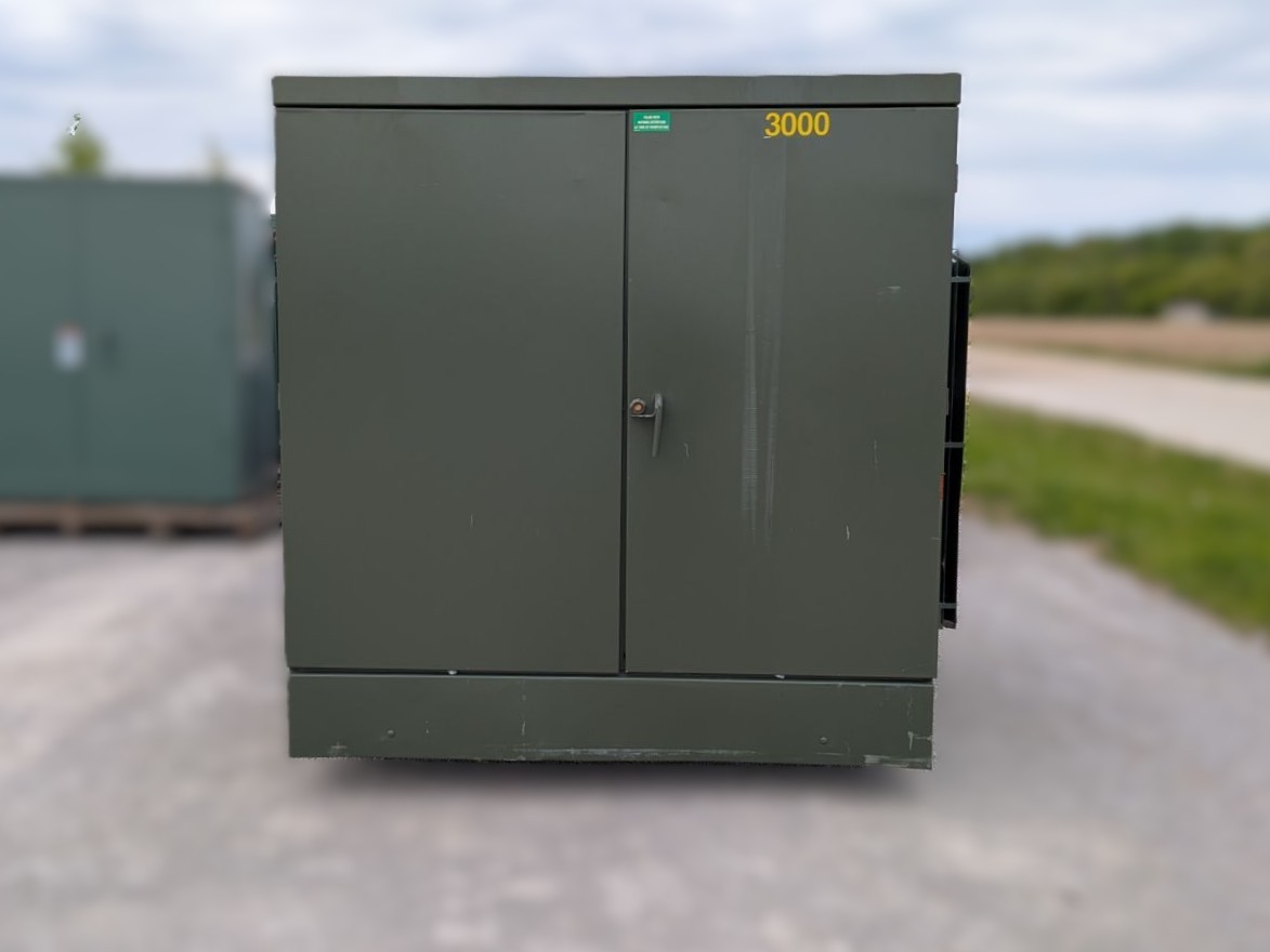 Used 3000/3360 KVA Three-Phase Pad Mount Transformer 13800GY/7970 to 480Y/277