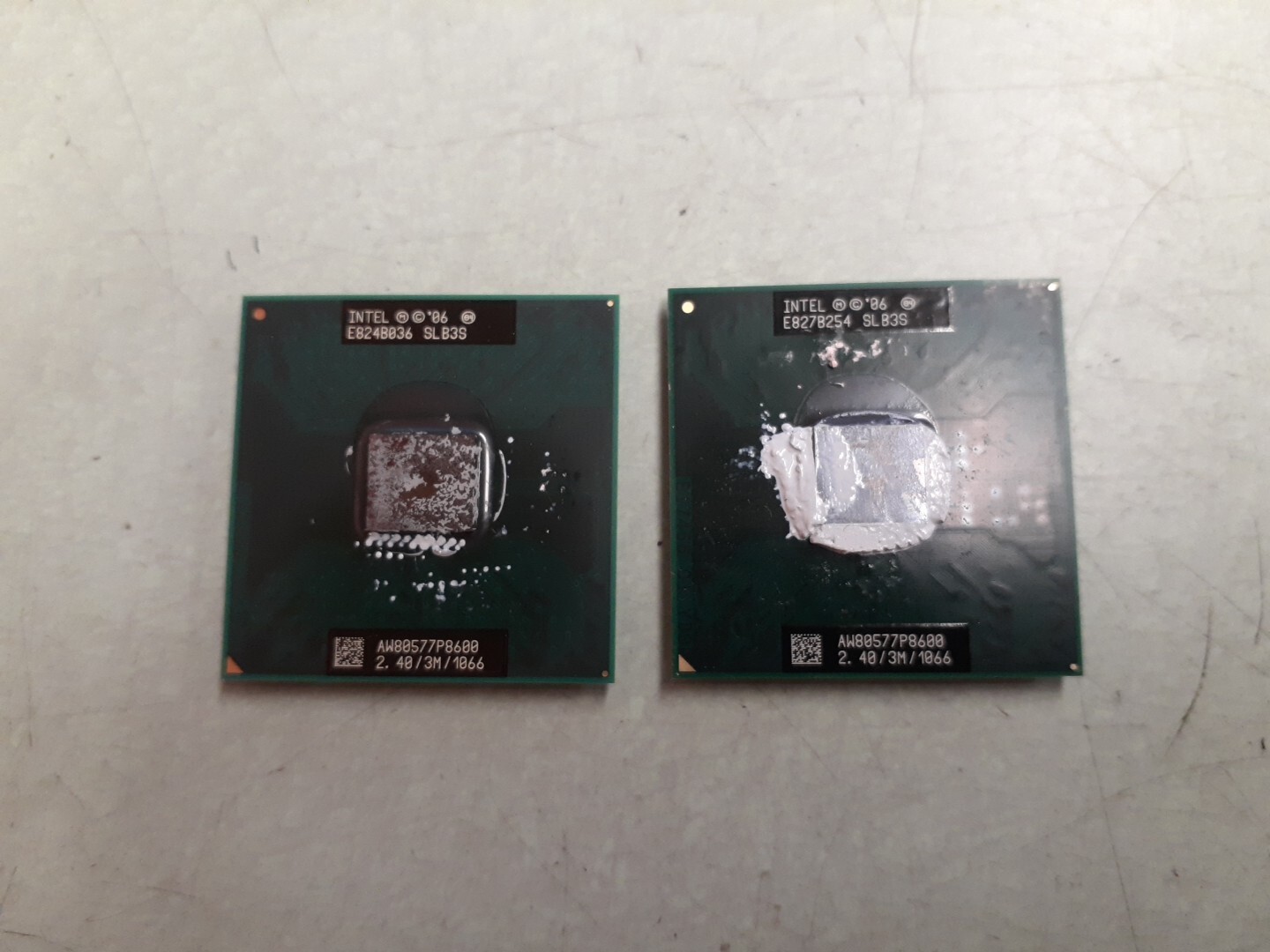 (2) Intel Core 2 Duo Mobile P8600 2.40GHz SLB3S Socket 478 Processor CPU