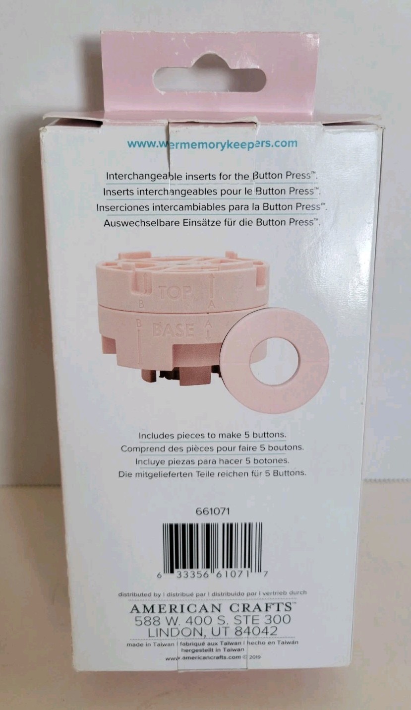 We R Memory Keepers Button Press Inserts-Small (25mm)