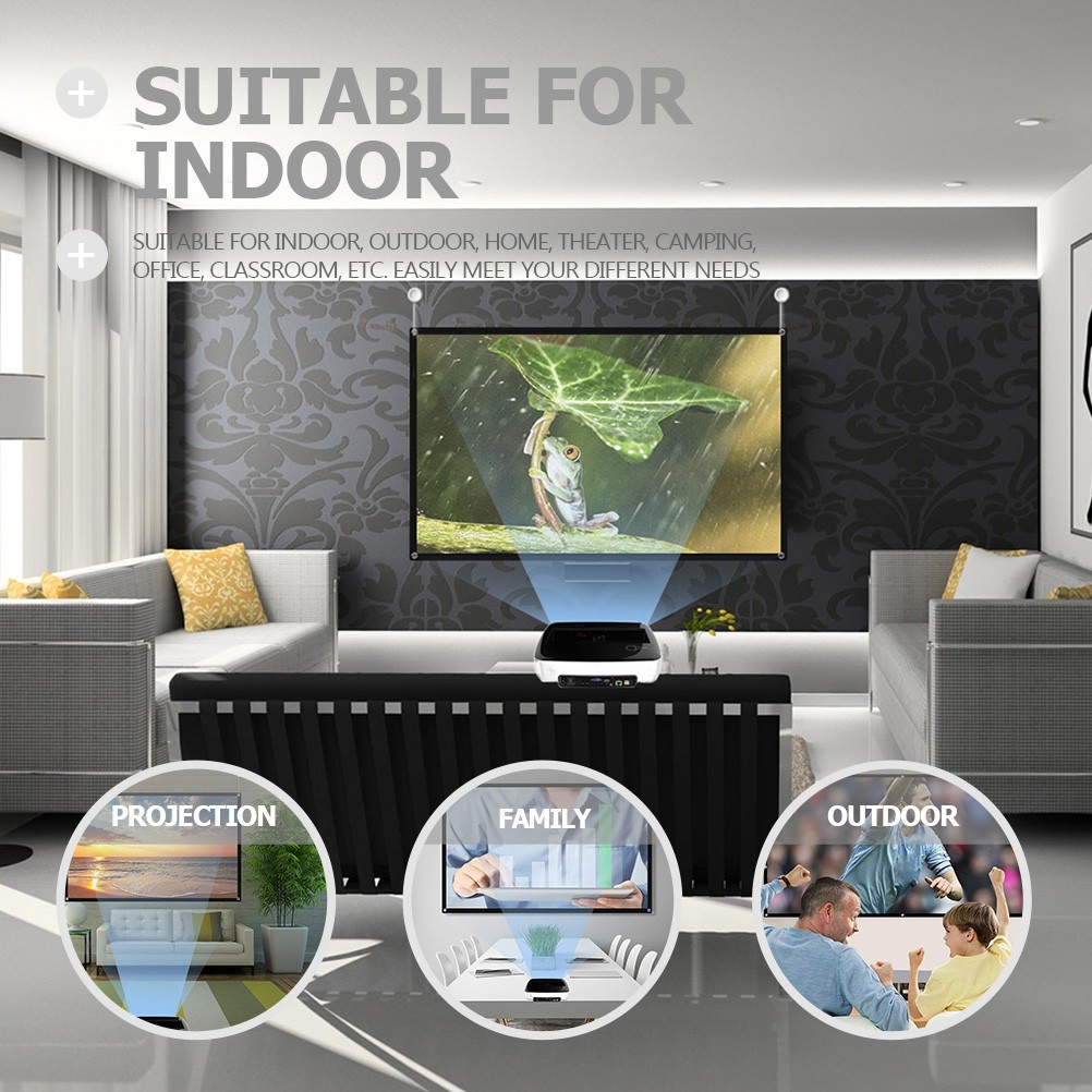 Roll up Projector Screen Portable Folding Outdoor Screens Foldable