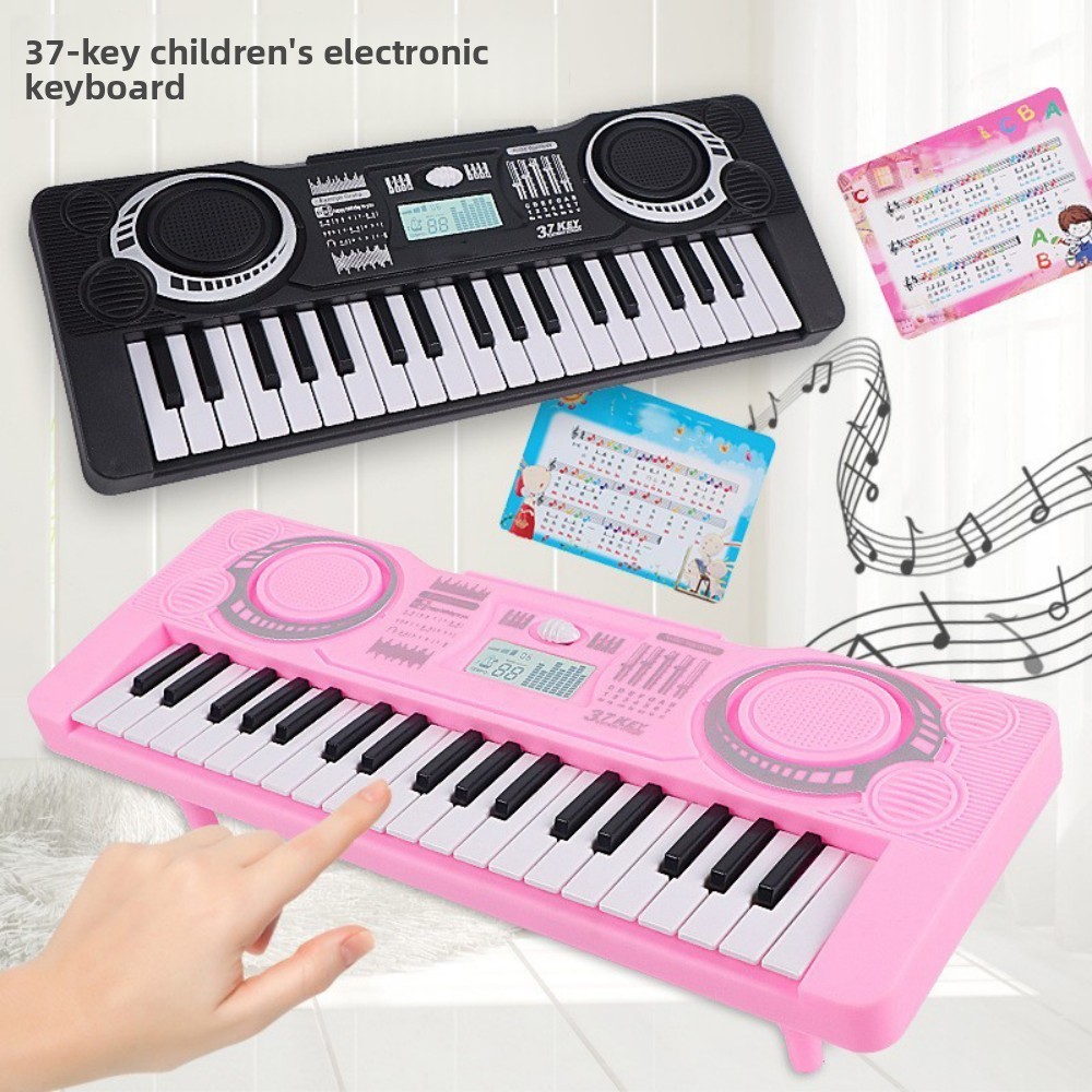 Kids Toddler Toy Piano Keyboard, 37 Key Pianos for Kid Music Toys Instruments US