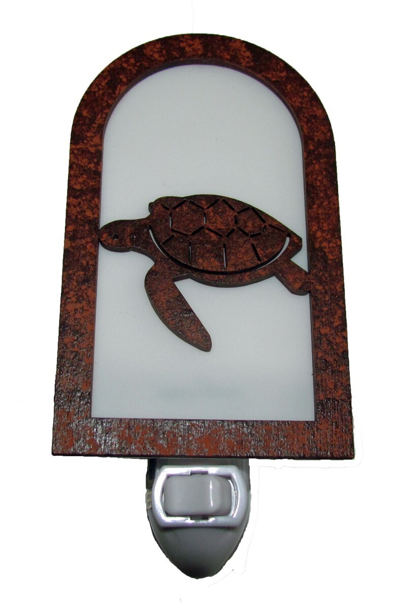 Rustic Sea Turtle Nightlight Made in USA Night Light