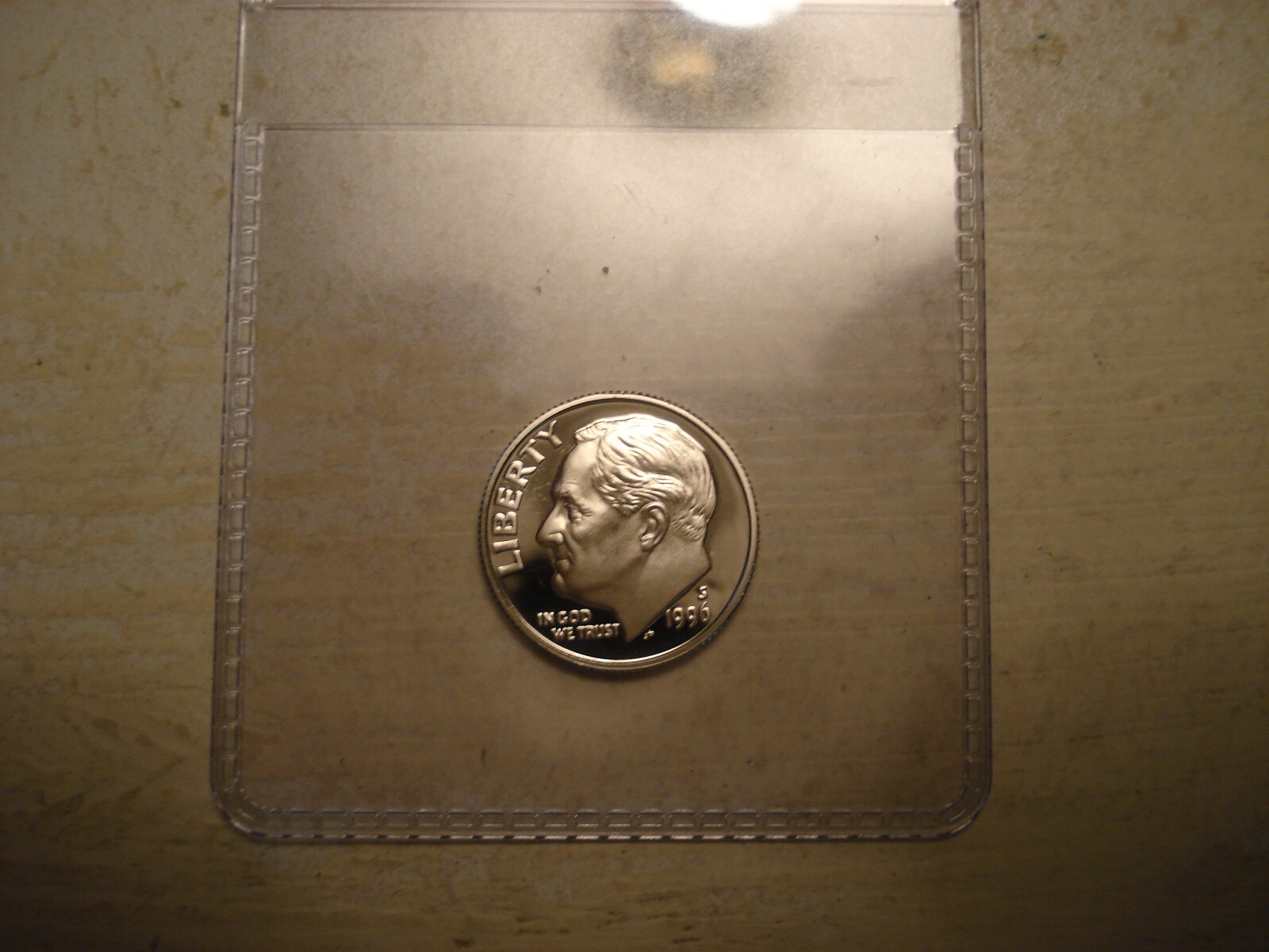 1996-S PROOF CLAD ROOSEVELT DIME