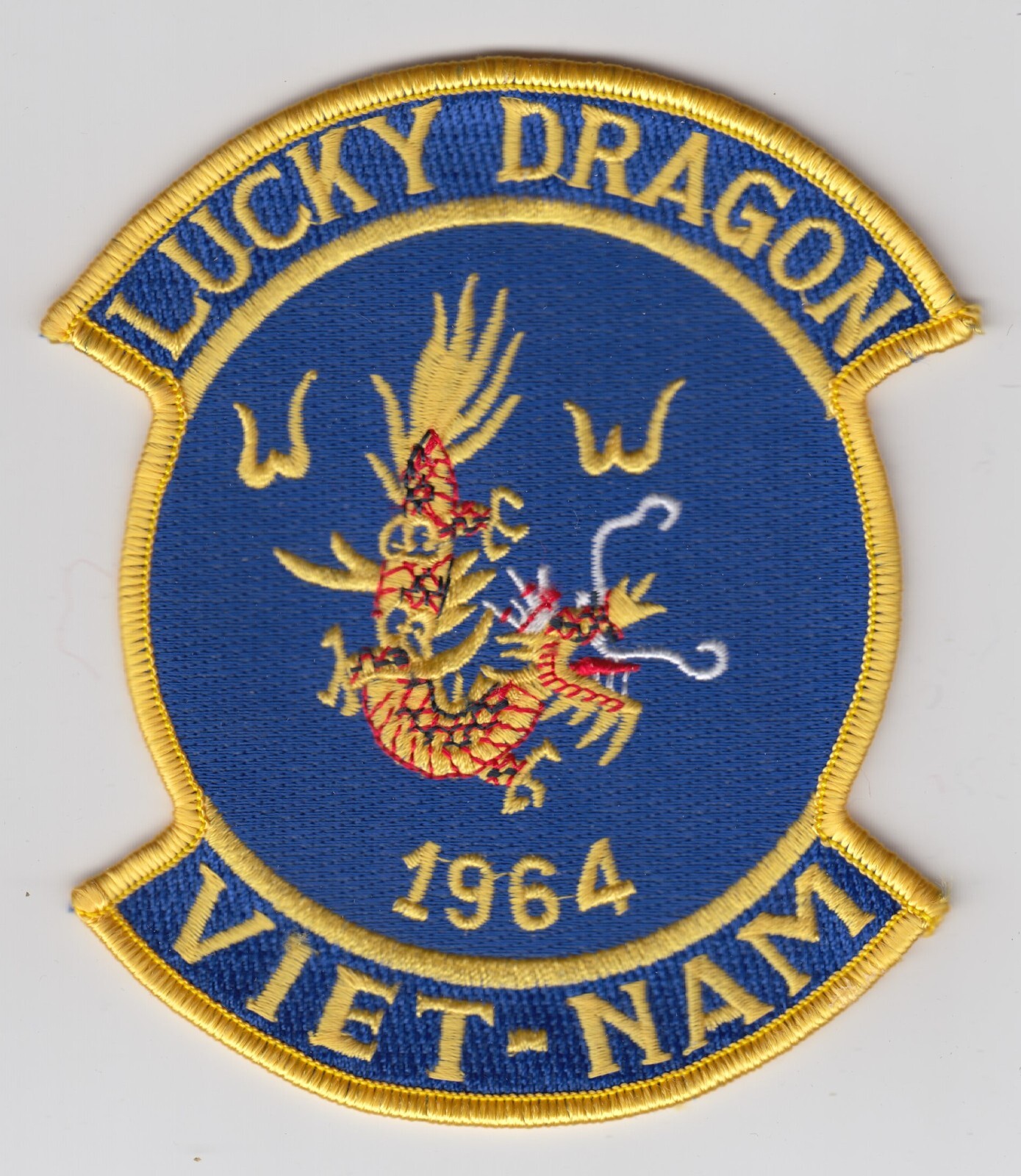 US Air Force Lucky Dragons 1964 Vietnam Patch Insignia Flight Squadron U-2 Vet