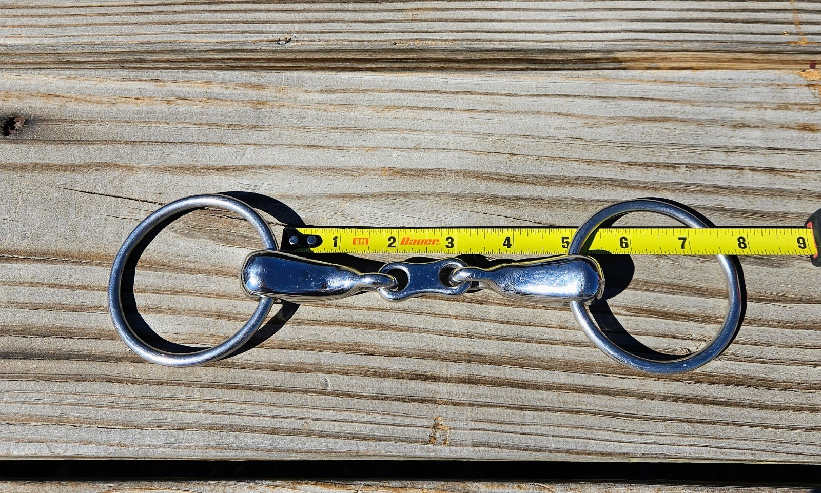 Loose Ring French Link Snaffle 5” Stainless English Bit Horse Bit Used Tack