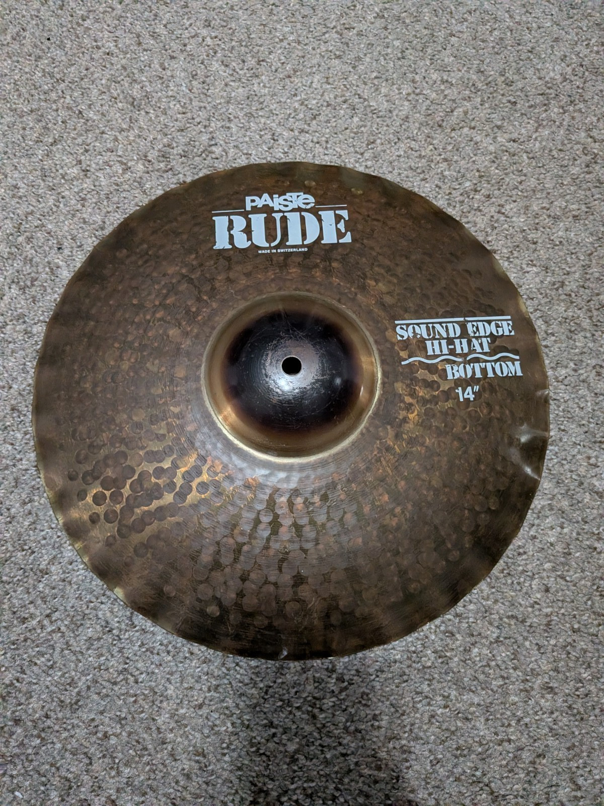 Paiste Rude Sound Edge Hi Hat Cymbal Bottom 14"