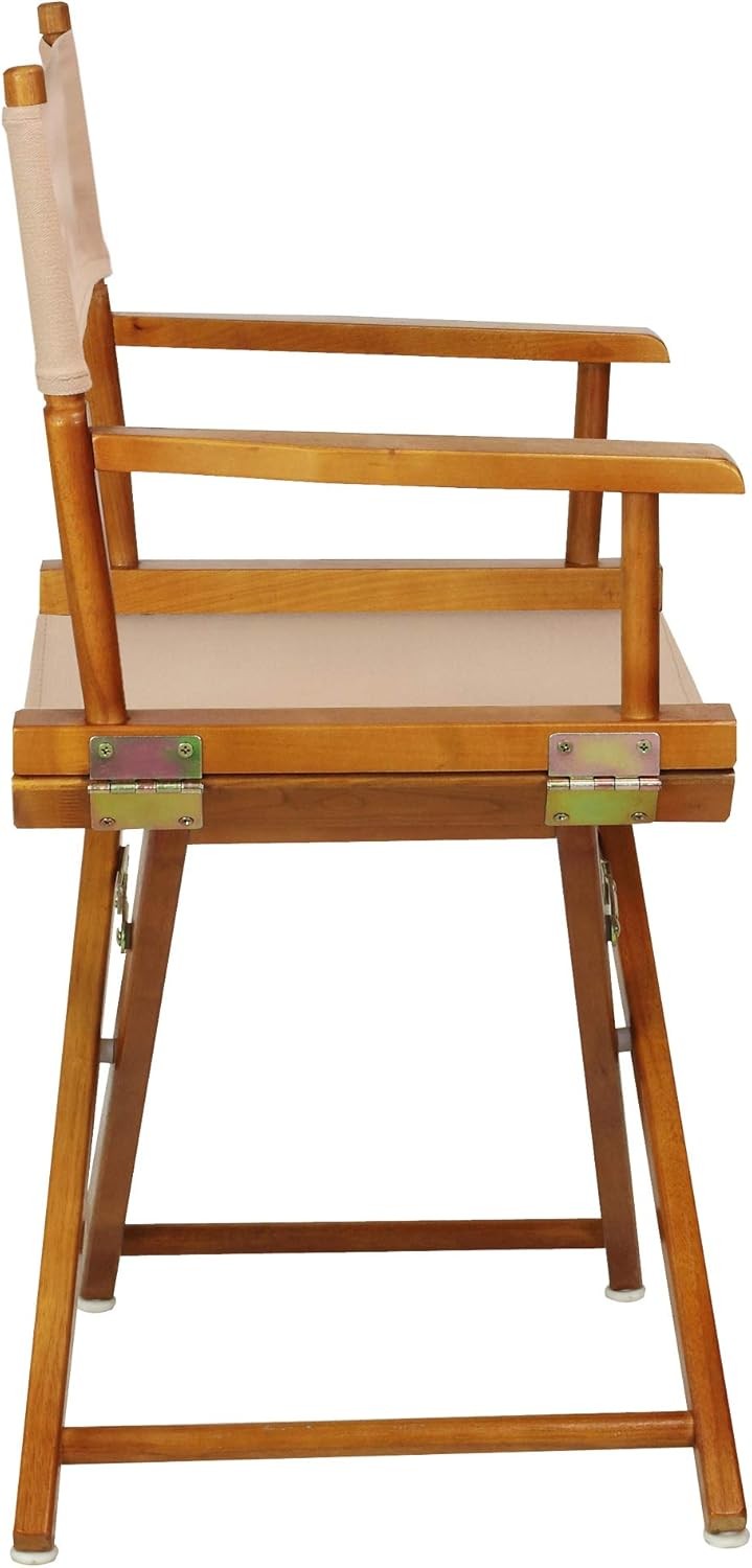 Director's Chair ,Honey Oak Frame/Tan Canvas,18" Classic Height