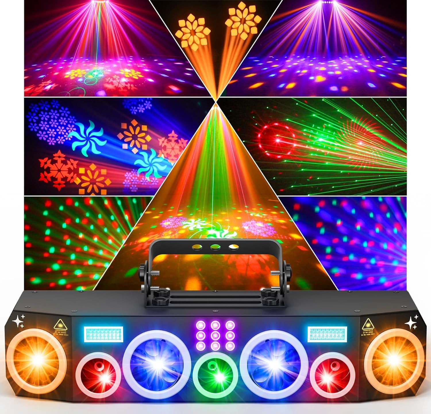 KeoBin RGBWA Pro Laser Light Party