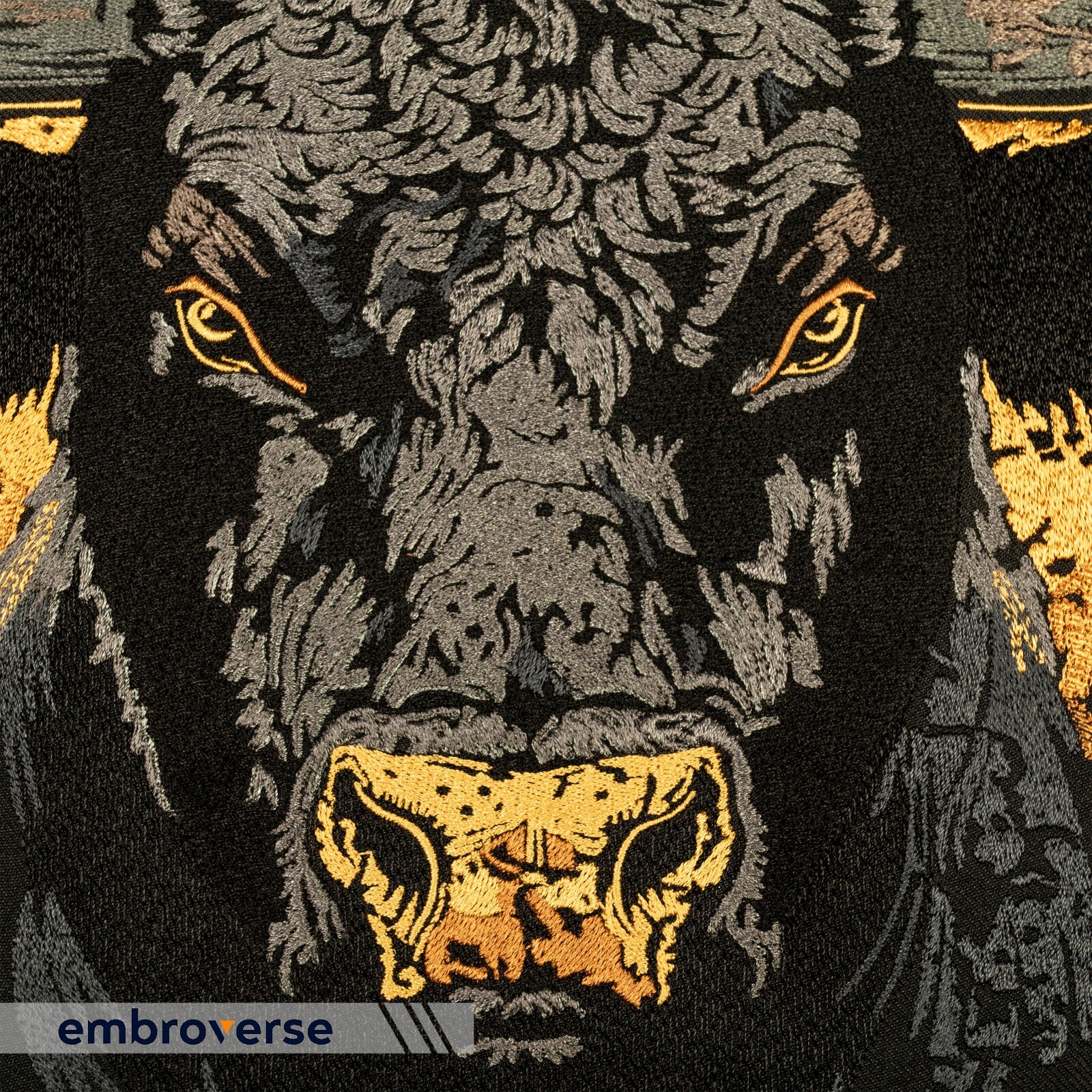 Brutal Bull Head Large Back Patch - Embroidered Wild West Rugged Bison, Iron On