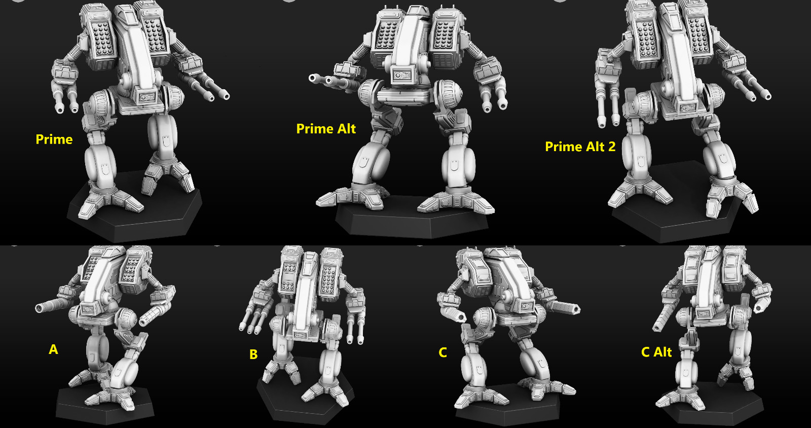 MDD Mad Dog "Vulture" Alternate Mech For Battletech  Miniatures (PMW)