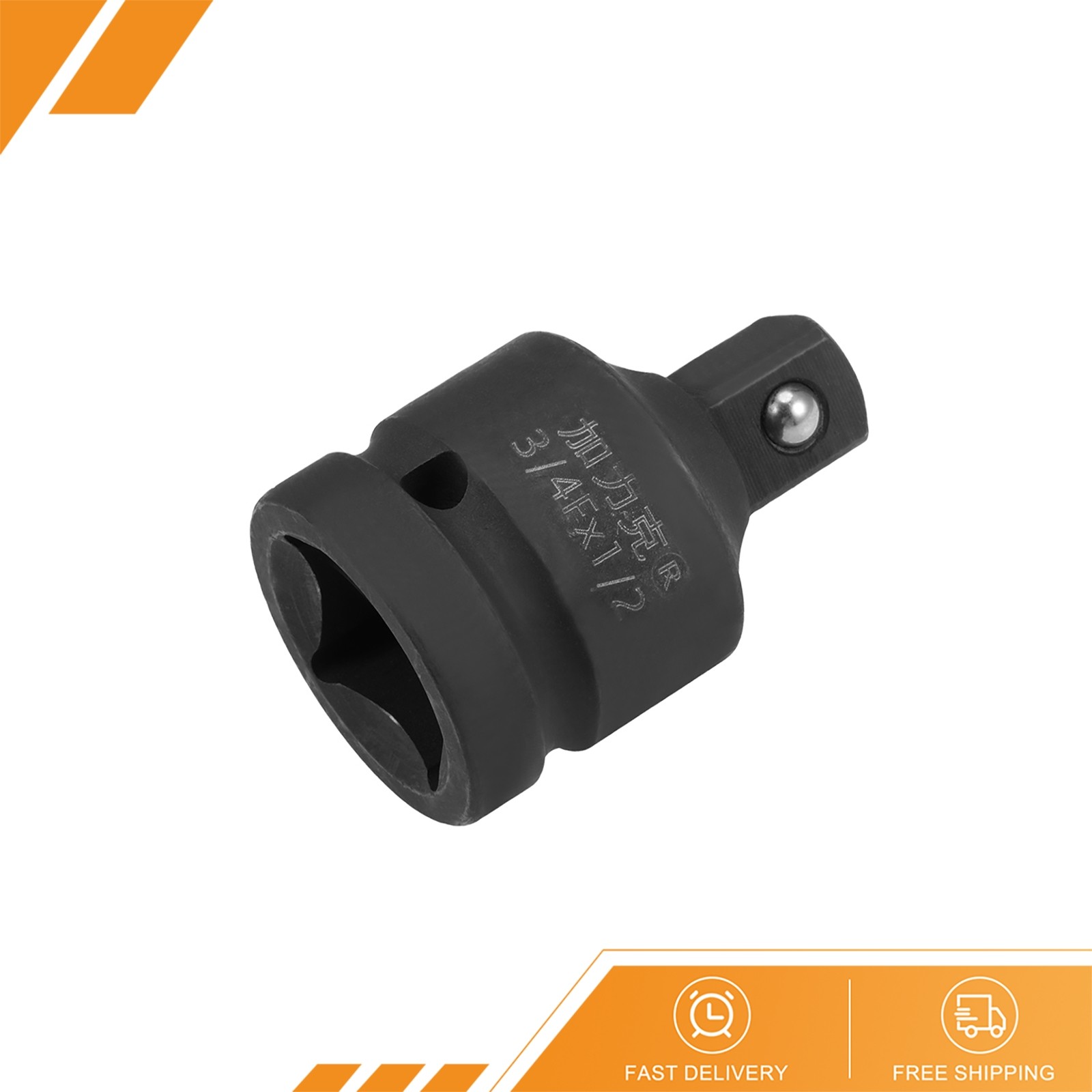 3/4 Inch Drive (F) x 1/2 Inch (M) Impact Socket Reducer - Female to Male Cr-Mo