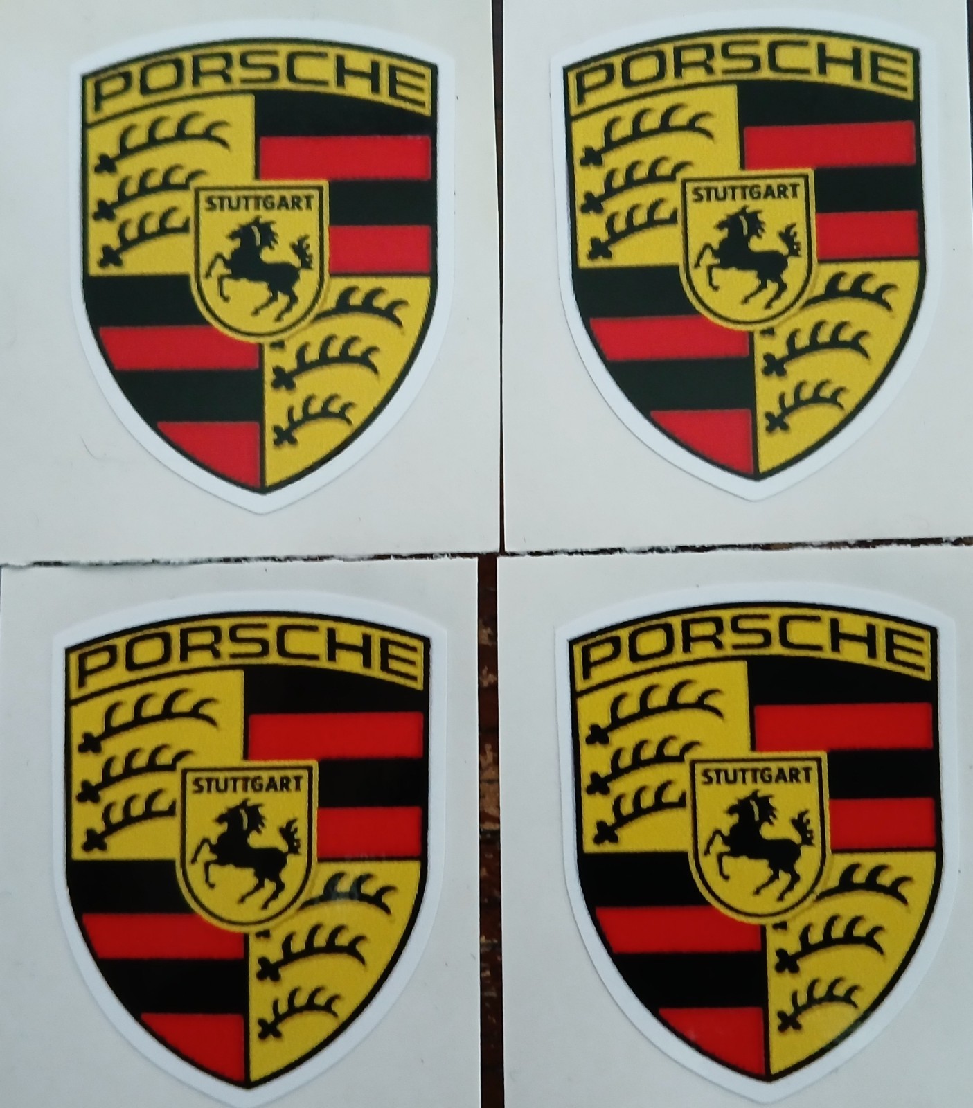 4-PACK PORSCHE HOT ROD  RAT FINK BIKER MOTORCYCLE  RACING  STICKERS. 1 3/4 IN.