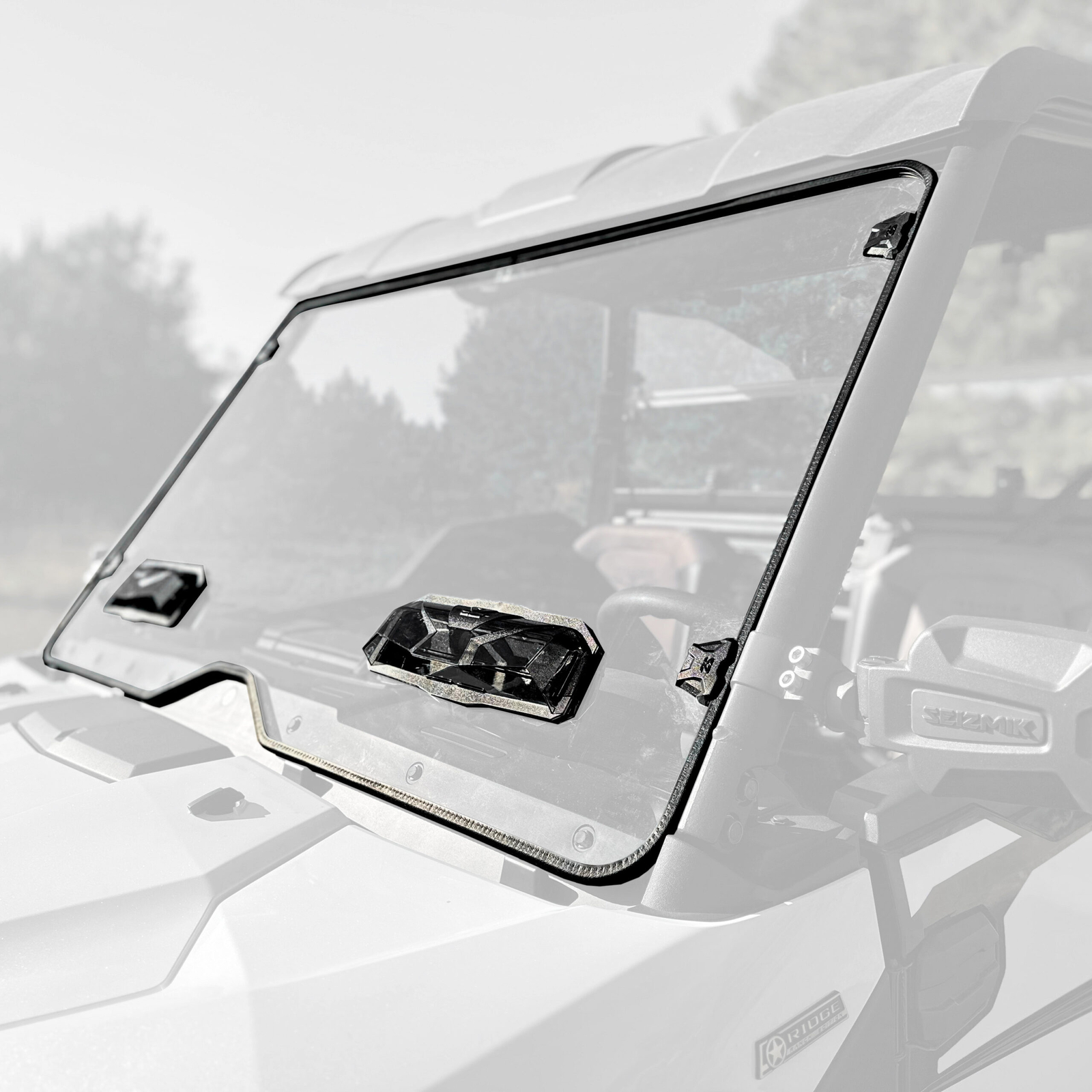 Kawasaki Ridge Front Full Windshield Vented Scratch Resistant 2024+