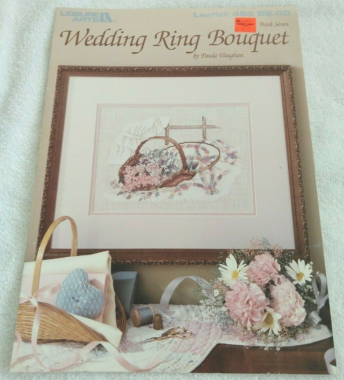 Leisure Arts Wedding Ring Bouquet Counted Cross Stitch Pattern Paula Vaughan 87