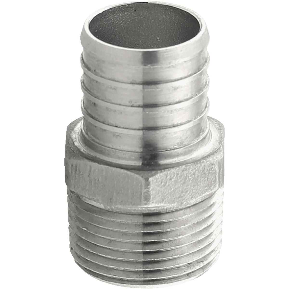 Plumbeez 1 In. x 3/4 In. MPT Stainless Steel PEX Adapter PE-PS-MA1007 PLUMBEEZE