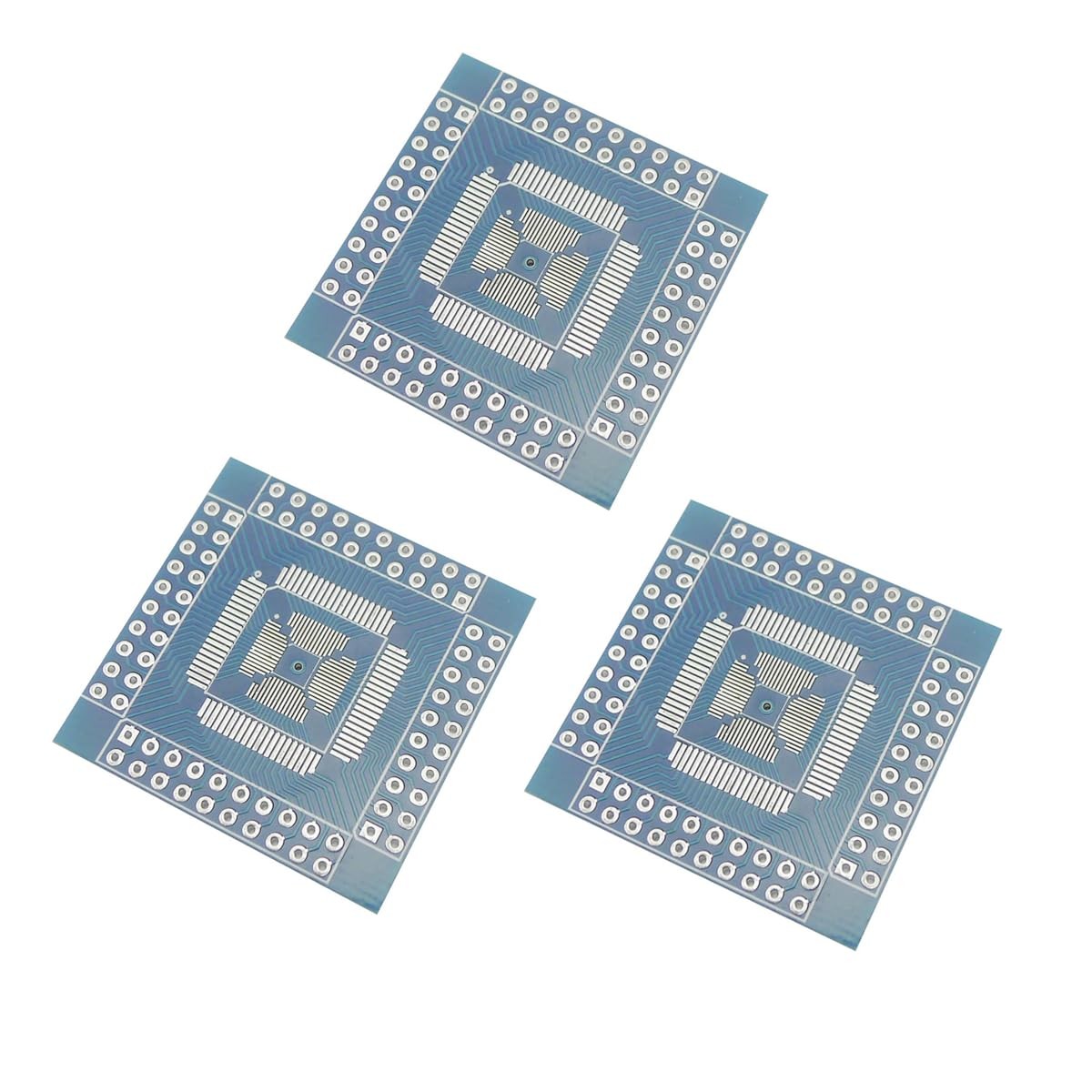 3PCS QFN/TQFP/LQFP QFP 1680 pin 0.5mm pitch to dip PCB adapter board dual side