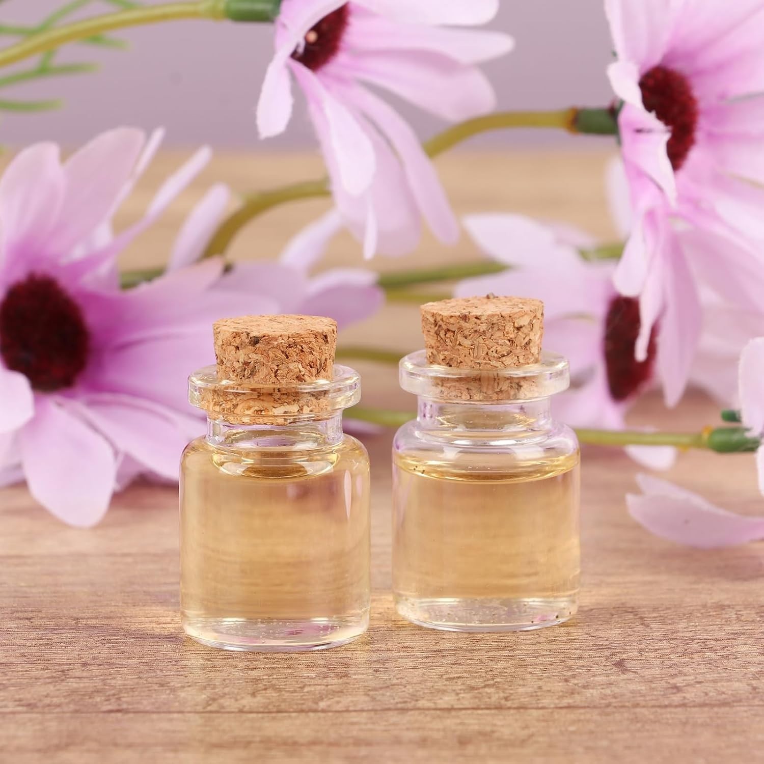 Mini Glass Bottles With Cork 5 ml, 24 Pack Tiny Jars, Small Potion Vials, Spe...