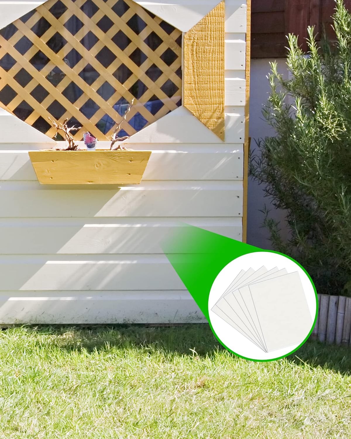 Vinyl Siding Repair Kit, White Durable Self-Adhesive 6 Pack