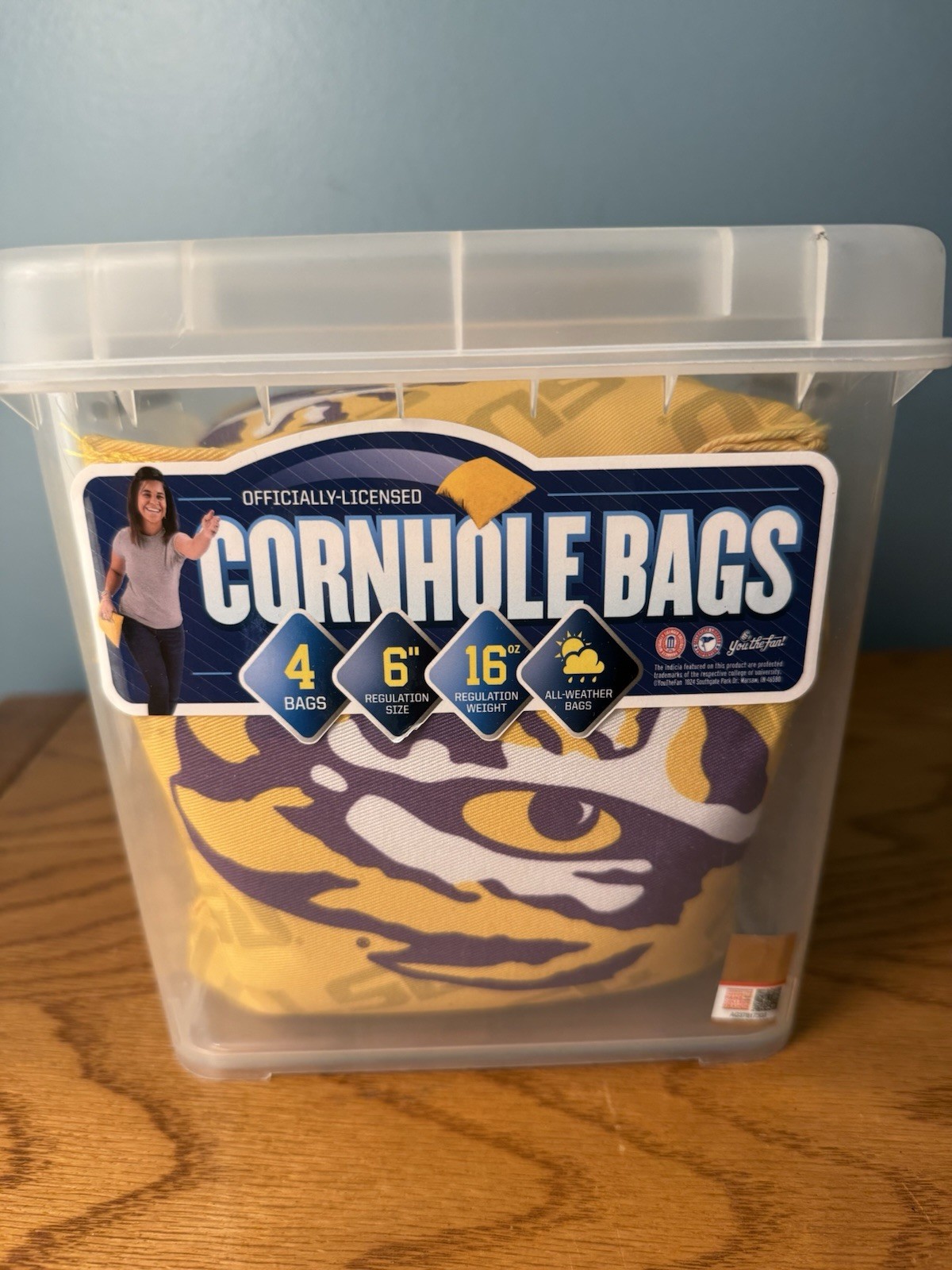 LSU Tigers Cornhole Bags Set of 4 NEW in Case You The Fan
