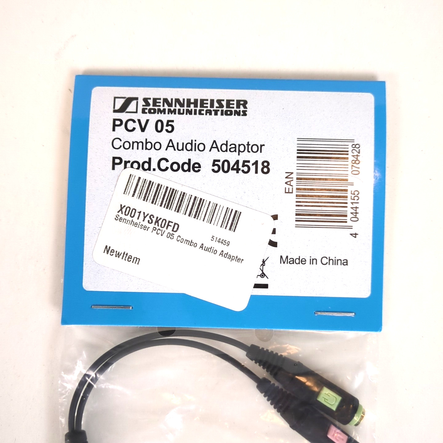 Sennheiser PCV 05 Combo Audio Adapter Prod. Code 504518 - 3.5mm