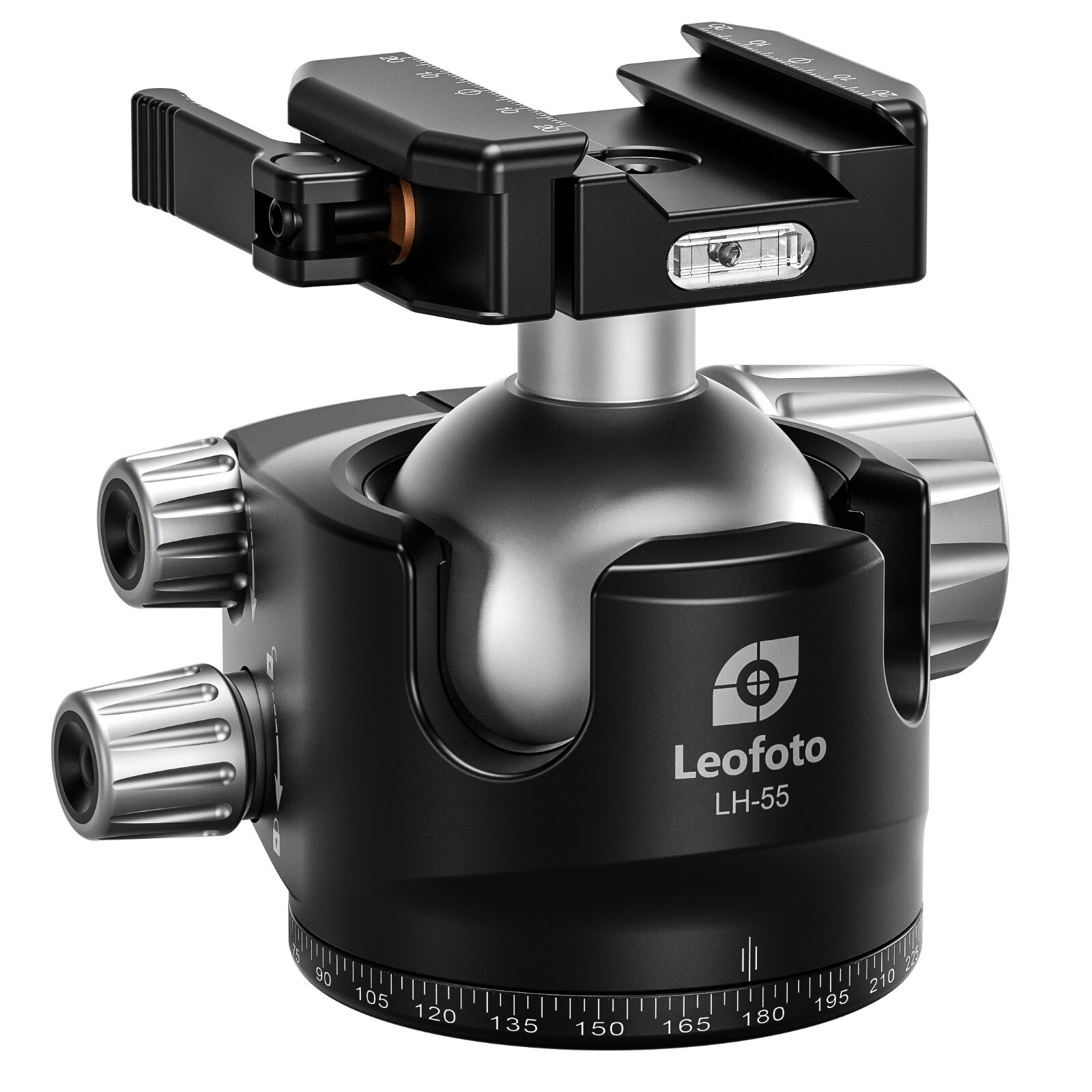 【Leofoto USA】Leofoto LH-55LSC Lever-Control Hybrid Clamp Ballhead/Arca+Picatinny