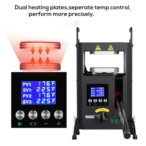 4 Ton Heat Press Machine Dual Heated Plates LCD Digital Control Press