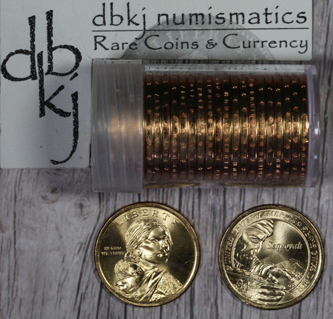 2017 P - Native American / Sacagawea Dollar $1 - BU Roll - Tube