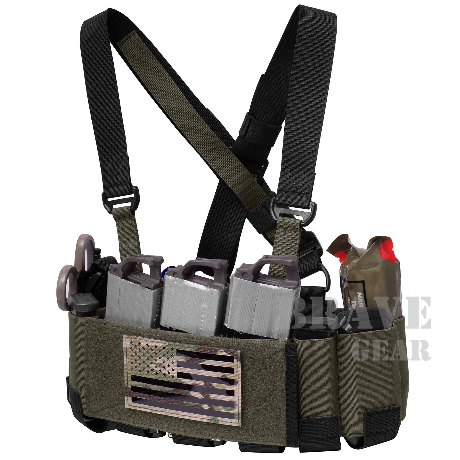 Tactical 5.56 Ready Rig Chest Rig Elastic Cummerbund Concealed Lightweight Vest