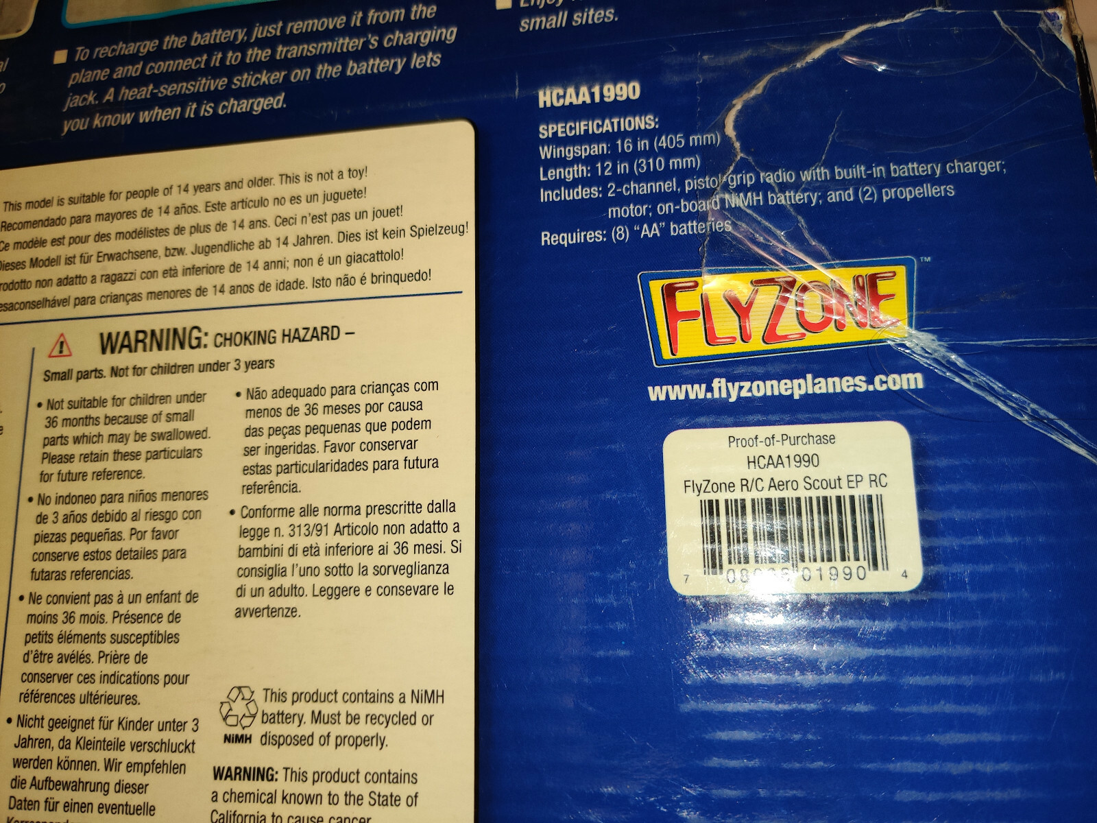 Flyzone Aeroscout HCAA1990. COMPLETE. RARE
