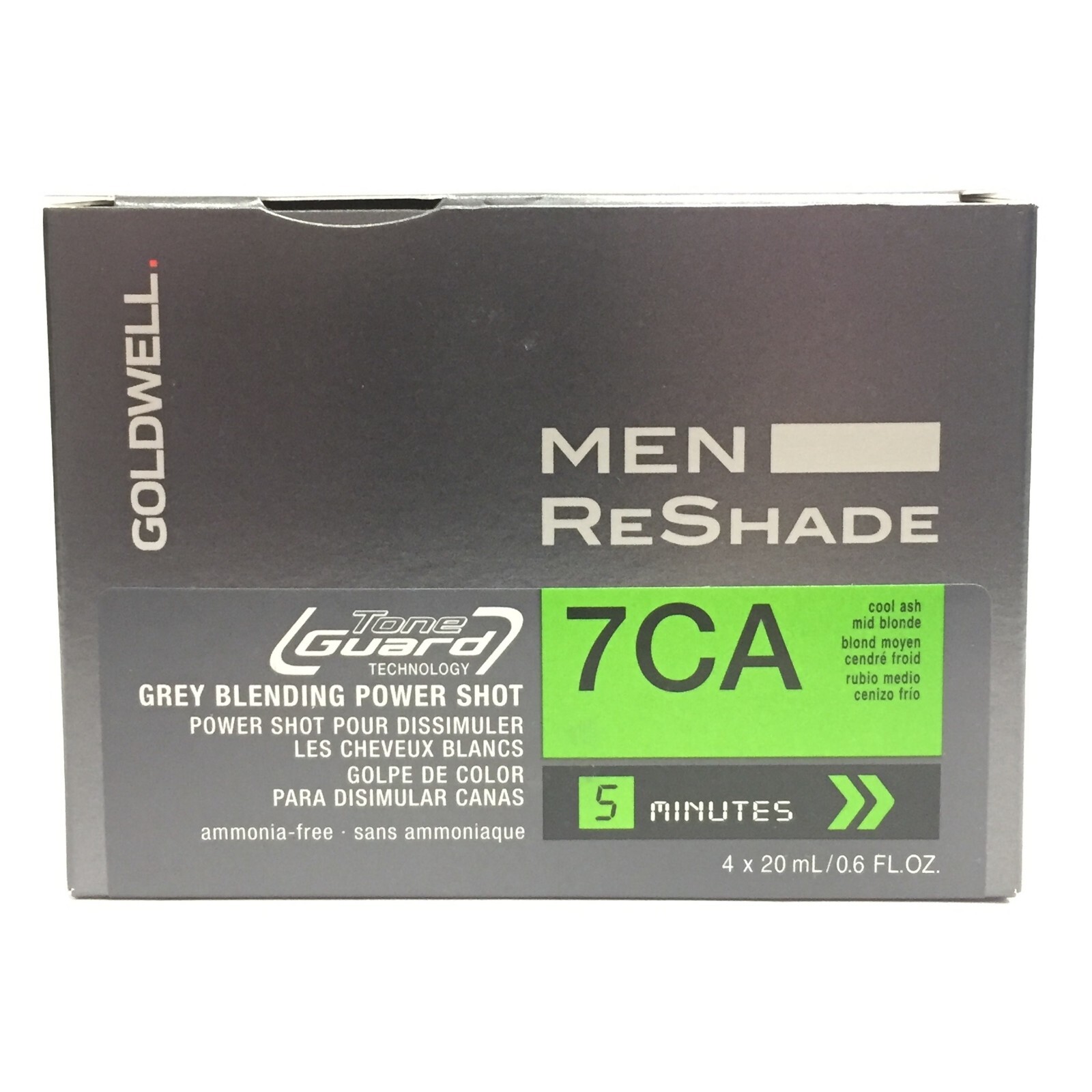 Goldwell Men Reshade 7CA Cool Ash Medium Blonde, 4 x 20ml