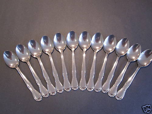 US SELLER  12 ELEGANCE DEMITASSE SPOONS 4" NEW 18/0 STAINLESS FREE SHIP US ONLY