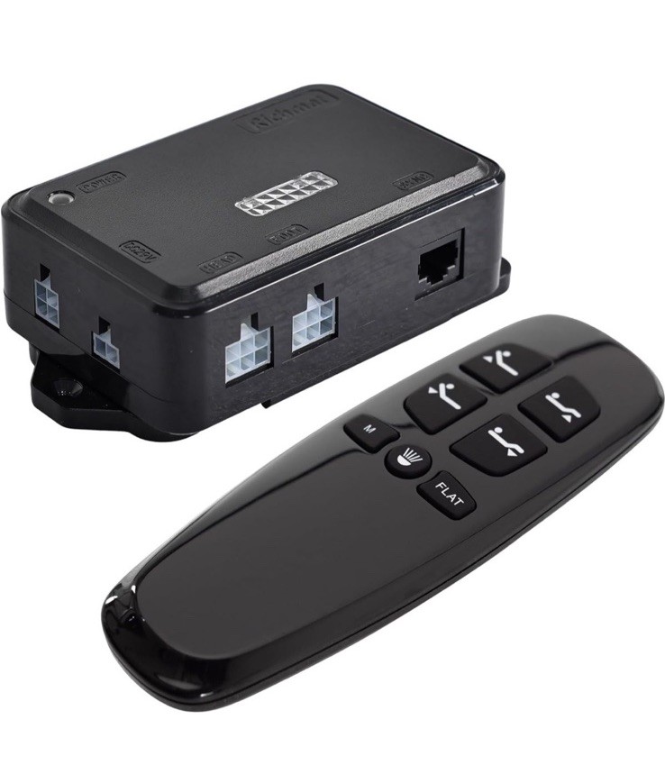 Richmat Adjustable Bed Control Box HJC25 Replacement with Wireless Remote