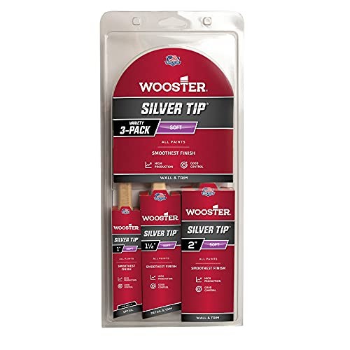 Wooster Genuine Silver Tip Project 3-Pack Variety Paintbrushes - 5229