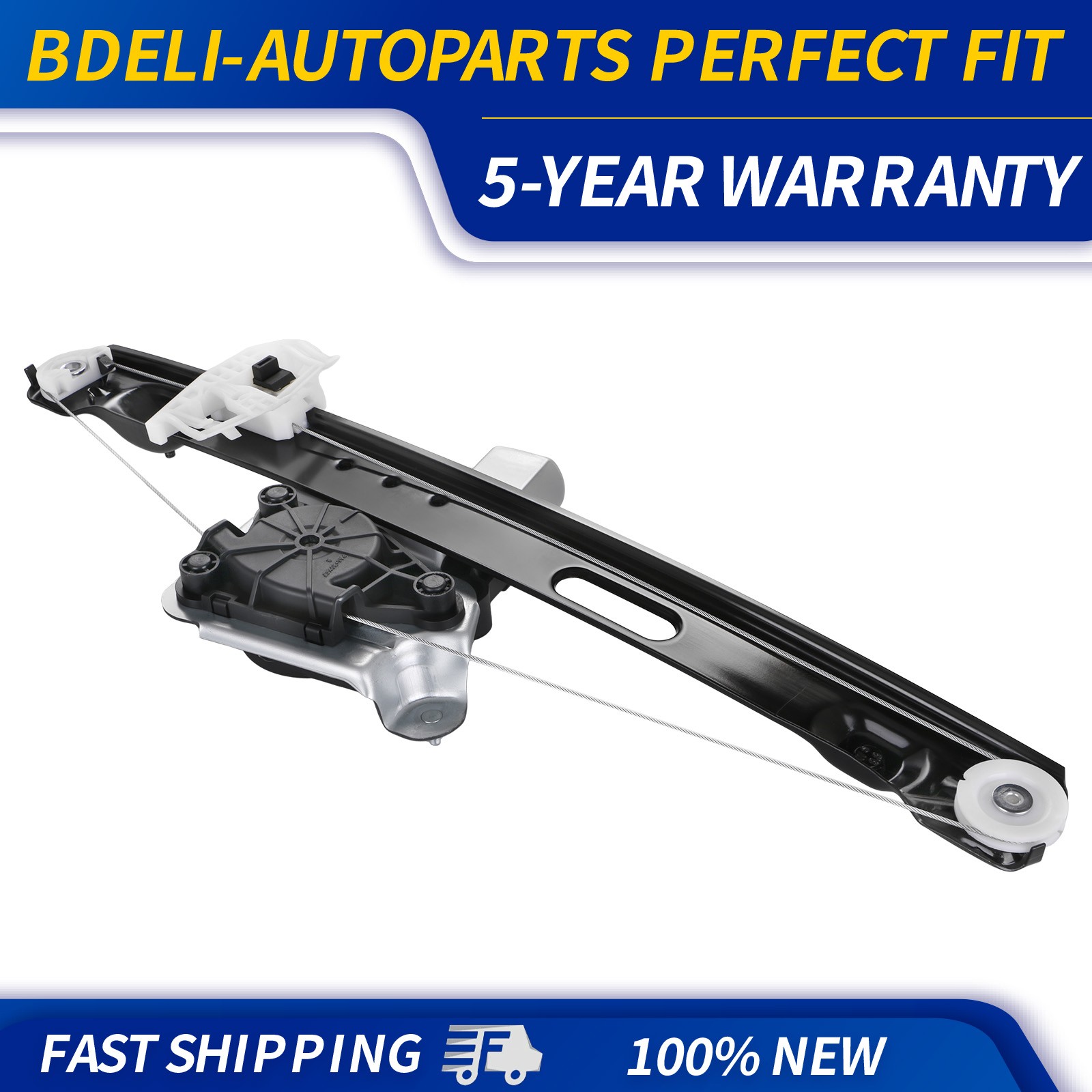 Rear Passenger Window Regulator w/ Motor for 2009-2011 BMW 335D 748-469