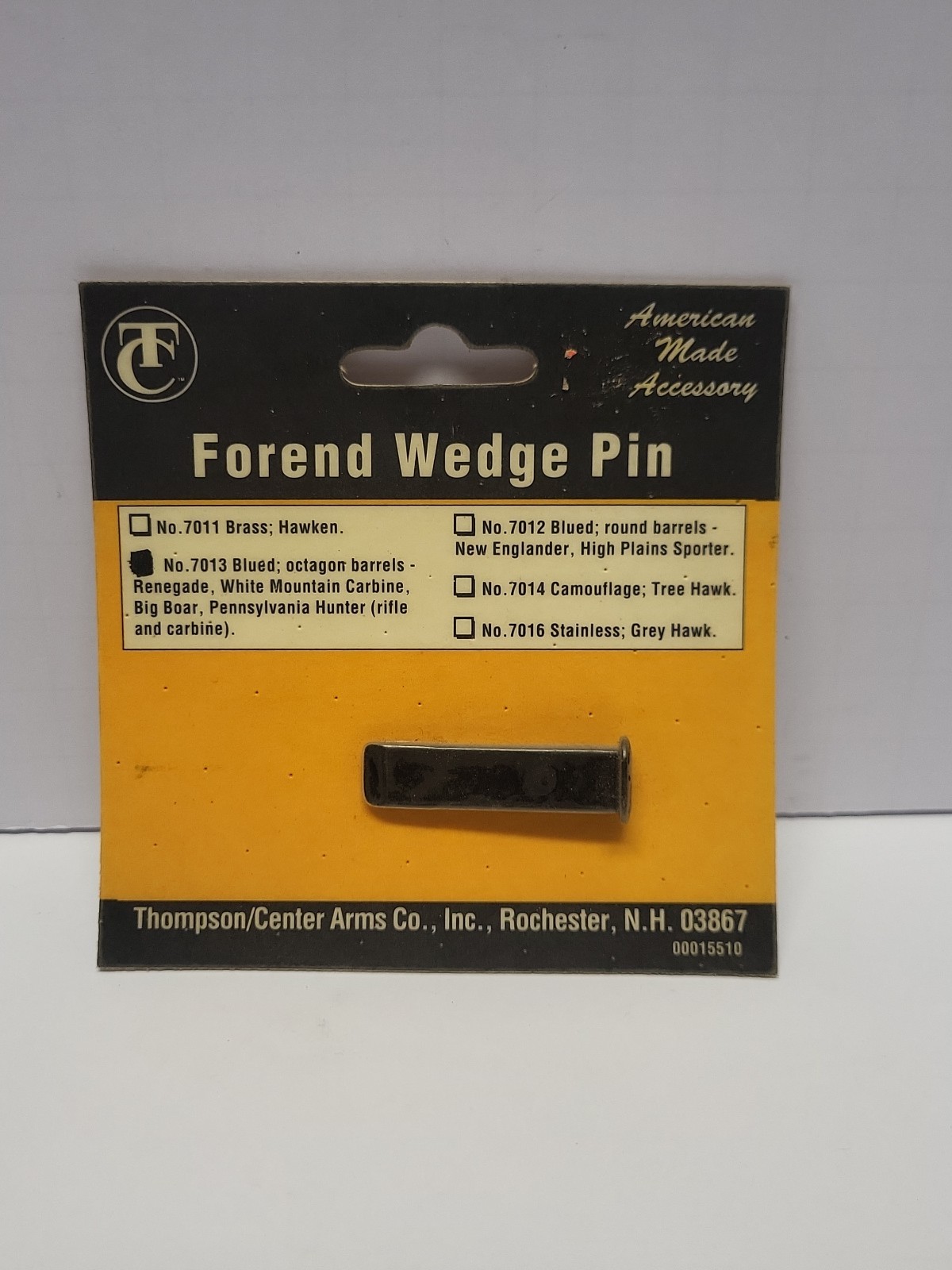 Thompson Center Arms T/C Forend Wedge Pin Blued # 7013 T/C
