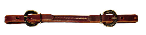 BERLIN CUSTOM LEATHER LATIGO SEWN LEATHER CURB STRAP, CHIN STRAP L416