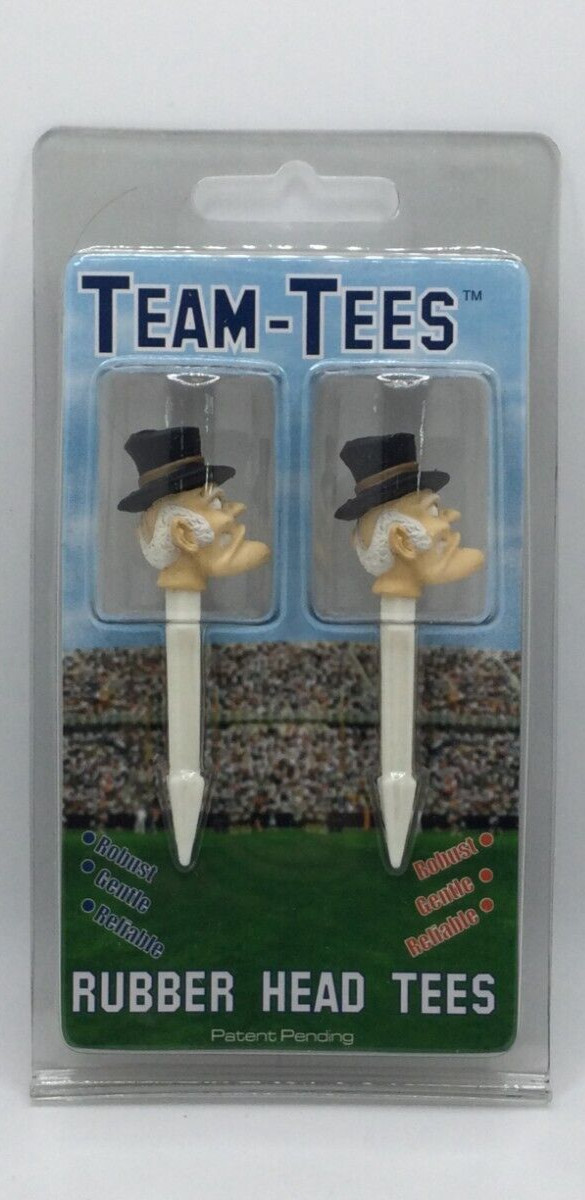 Wake Forest Demon Deacons Golf Pro Rubber Head Team Tees, 4 Total Tees ⛳🏈
