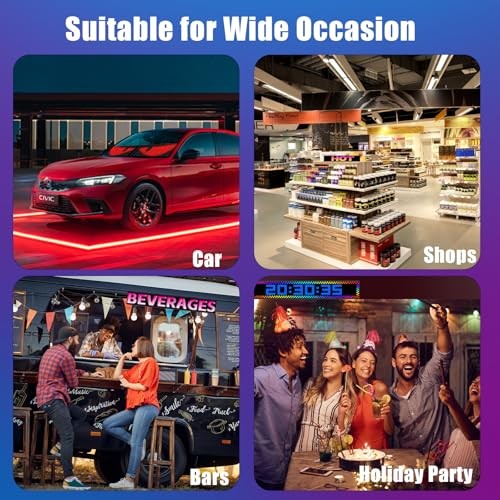 2PCS Devil Eyes Light for Cars Windshield Bluetooth, APP Control, LED Sign