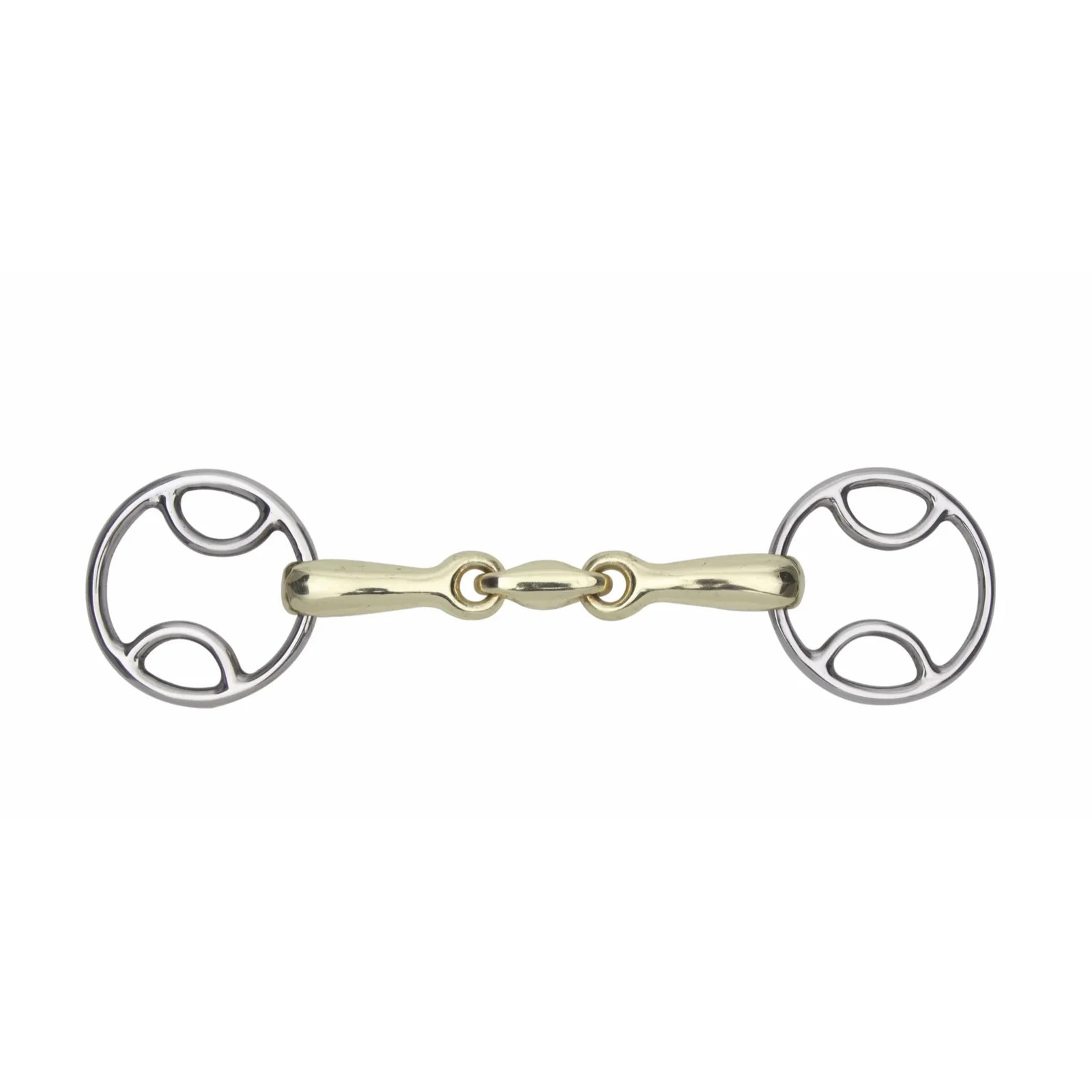 Shires Brass Alloy Bevel Bit With Lozenge - Gentle Control Horse Training Bit -