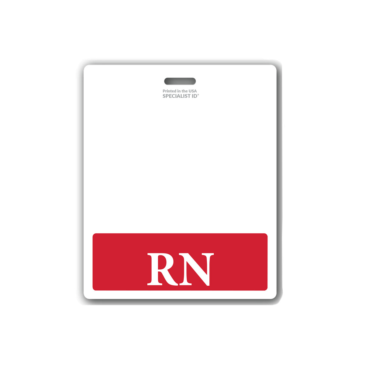 RN Badge Buddy Oversized Horizontal Extra Long ID Backer for Registered Nurses