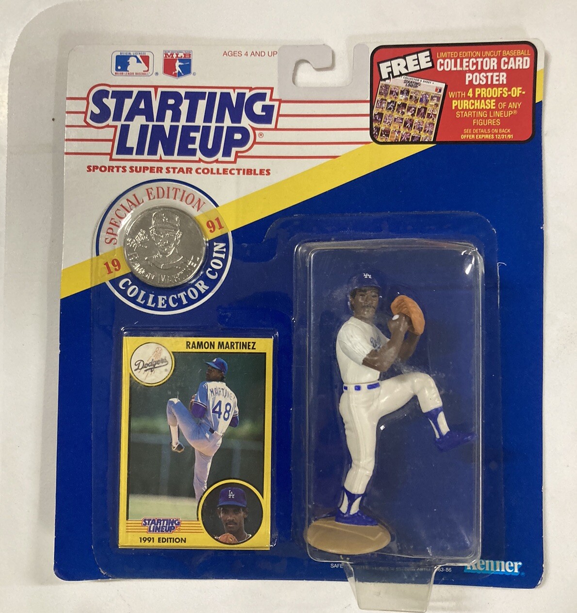 Starting Lineup. Ramon Martinez. Dodgers. 1991.