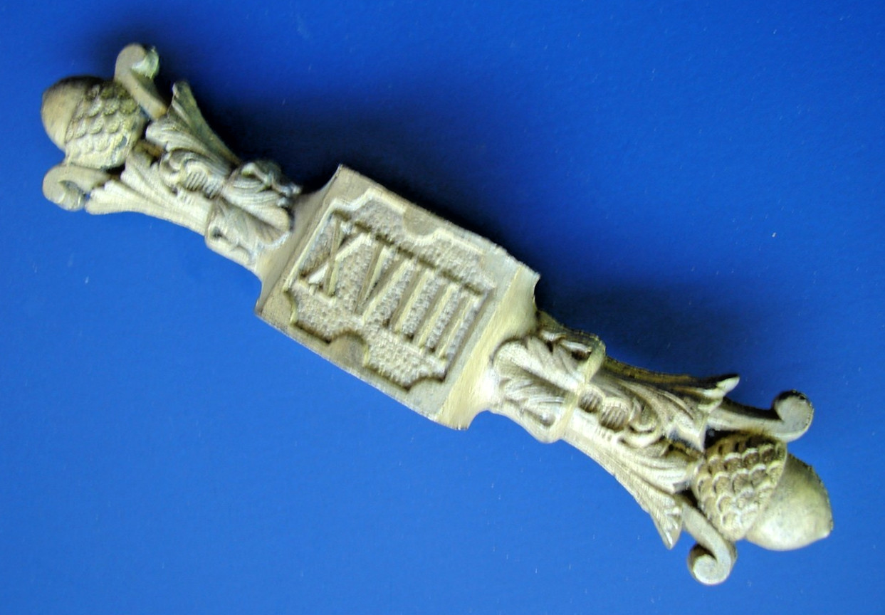 RARE  Antique Sword Cross Guard Gold XVIII 18 Fraternal Military Or Masonic ?