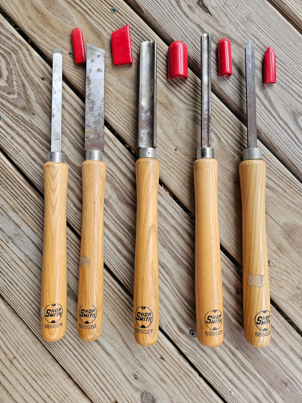 ShopSmith 5 Piece Lathe Chisel Wood Turning Tool Set
