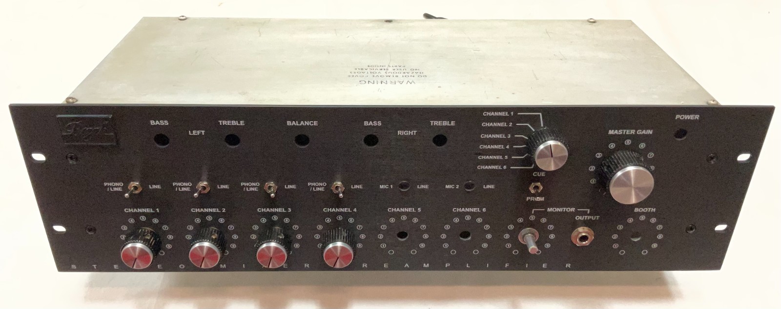 1 USA Bozak mixer faceplate w parts in preowned condition & sold as is 4 repair