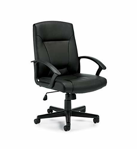GOF Luxhide Office Chair, Swivel Tilt Task Seating w/ Ergonomic Support